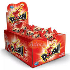 ARCOR CHICLE POOSH MORANGO DP 40UN